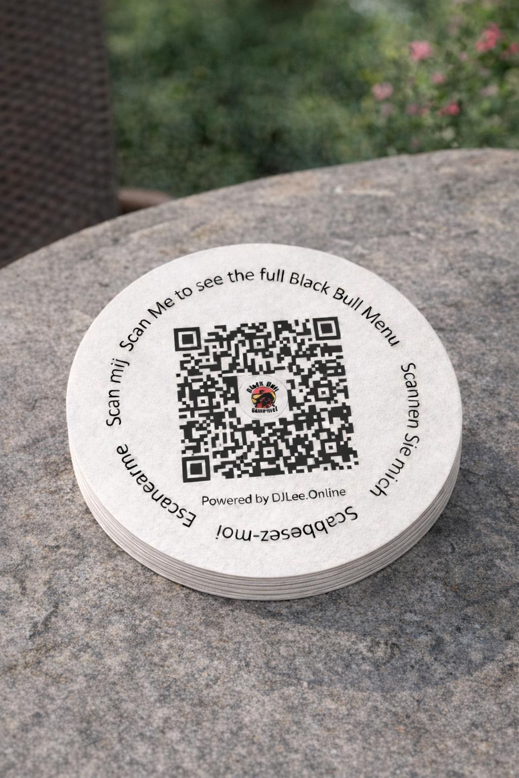 Coasters Front & Back Round - Custom made Beer Mat / Coasters